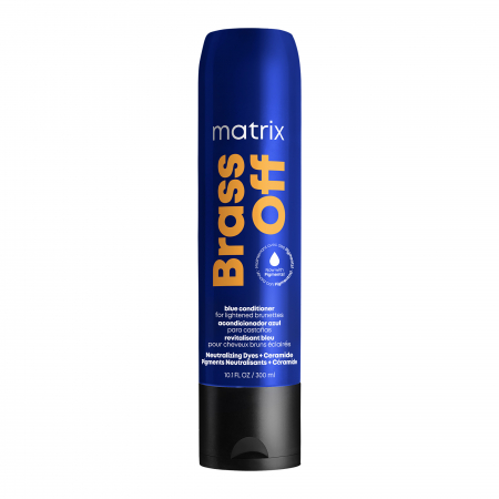 Balsam - Balsam de par Matrix Total Results Brass Off cu pigment albastru pentru neutralizarea reflexelor nedorite aramii si portocalii, 300ml