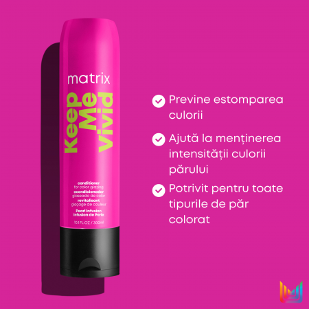 Balsam profesional Matrix Total Results KEEP ME VIVID, pentru intretinerea culorilor vibrante, 300ml [2]