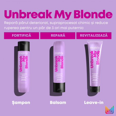 Leave in Matrix Total Results Unbreak My Blonde pentru revitalizarea parului blond 150ml [3]