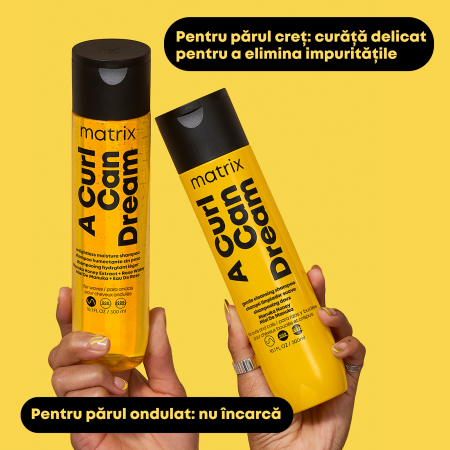 Sampon hidratant Matrix A Curl Can Dream cu textura lejera pentru parul ondulat, cu extract de miere de manuka si apa de trandafiri, 300ml [3]