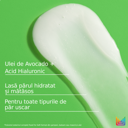 Sampon profesional Matrix Food For Soft cu ulei de avocado si acid hialuronic, pentru par uscat, 300ml [2]