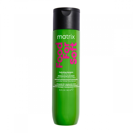 Cosmetice pentru păr - Sampon profesional Matrix Food For Soft cu ulei de avocado si acid hialuronic, pentru par uscat, 300ml