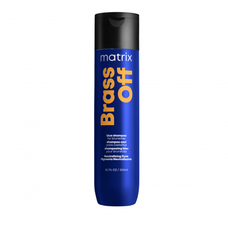 Cosmetice pentru păr - Sampon profesional Matrix Total Results Brass Off, pentru neutralizarea tonurilor aramii si oranj, 300 ml