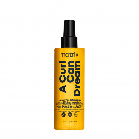 Tratament - Spray leave-in Matrix A Curl Can Dream Scrunch N' Go cu textura lejera pentru parul ondulat, cu extract de miere de manuka si apa de trandafiri, 250ml