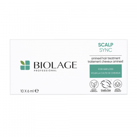 Tratament aminexil Biolage Scalp Sync Aminexil Hair Treatment cu acid glicolic si extract de ceai fermentat, previne caderea excesiva, pentru par fragil si subtire cu tendinta de rupere, 10x6ml [3]