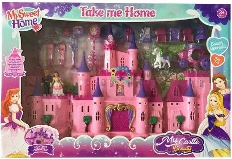 Jucarie Castel pentru Papusi cu Lumini si Sunete - Set Frumusete Castel pentru Fete [1]