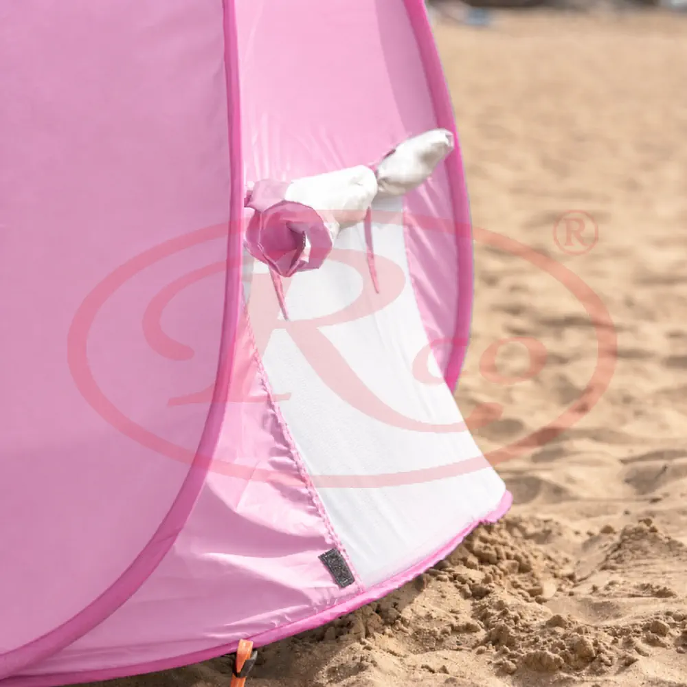 Cort Plaja Copii cu Mini Piscina, Pop-Up, Protectie UV50, Roz [3]