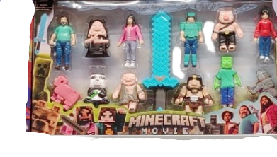 Set 12 Figurine Minecraft cu Sabie de Acțiune si Accesorii [1]
