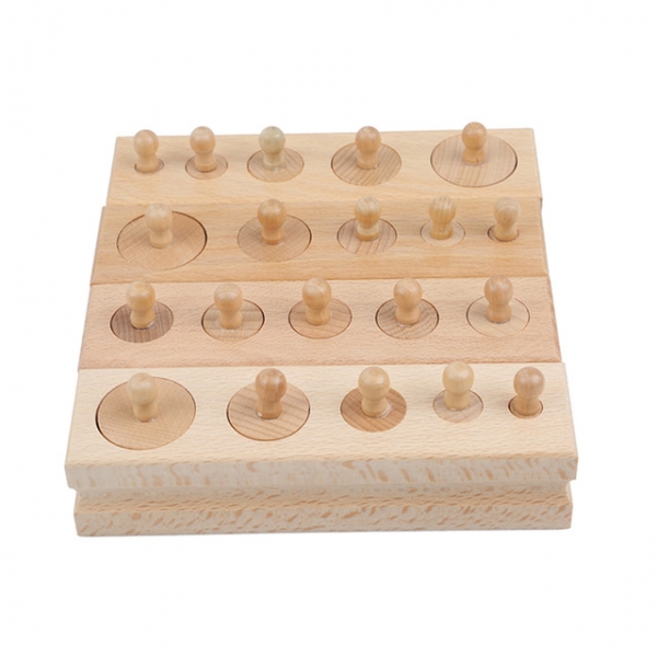 Joc de Lemn Cilindrii Montessori set 4 cilindiri [2]