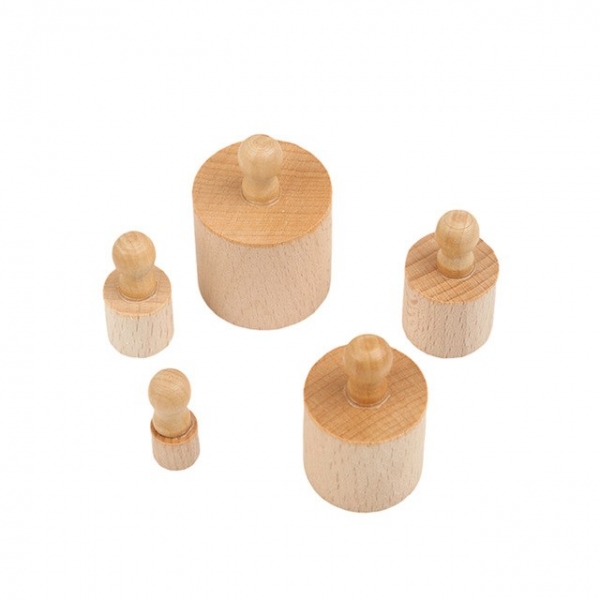 Joc de Lemn Cilindrii Montessori set 4 cilindiri [5]