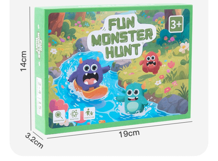 Joc Societate Fun Monster Hunt, 36 Carti  3 Zaruri Lemn, 3 Ani+ [2]