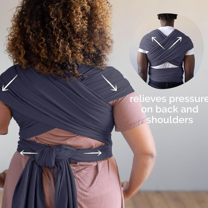 Marsupiu Elastic pentru Bebelusi Rosu - Wrap Ergonomic [9]