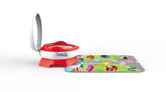 Olita Interactiva 3 in 1 cu Covoras Muzical Vehicule, Rosie [2]