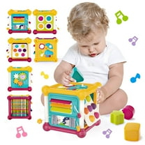 Cub de Activitati 6 in 1 pentru Bebelusi – Jucarie Montessori Educationala cu Muzica si Jocuri [5]