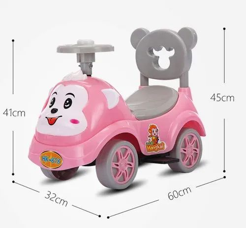 Masinuta Ride-On Fara Pedale Monckey – Roz  Sunete [2]
