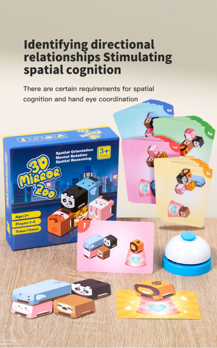 3D Mirror Zoo Battle — Joc Logic Spatial cu Animale [7]