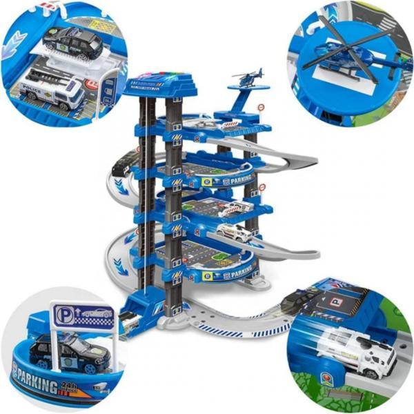 Set Parcare Masini Etajata pentru Copii – Garaj Parcare cu Covoras [3]