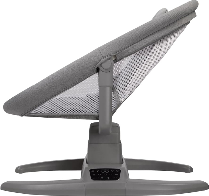Patut Leagan Electric Mastela Gri Multi-Miscare cu Aplicatie, Muzica si Copertina [5]