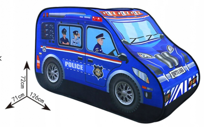 Cort de Joaca Pop-Up in Forma de Masina de Politie [2]