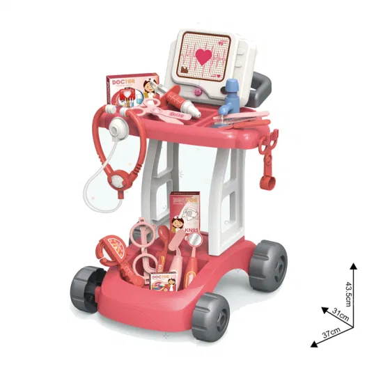 Set Troler de Joaca Doctor pentru Copii - Monitor ECG cu Sunet, Chiuveta Functionala si Accesorii [1]
