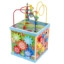 Cub Multifunctional  Albastru din Lemn cu Joc Magnetic Montessori [4]