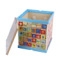 Cub Multifunctional  Albastru din Lemn cu Joc Magnetic Montessori [3]