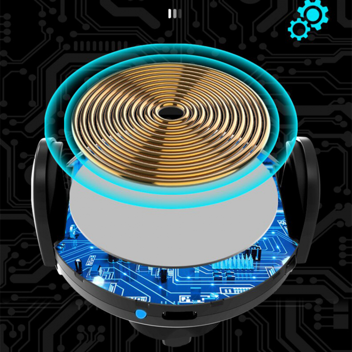 Suport Telefon de Masina 2 in 1 Yesido  Wireless Charging [5]
