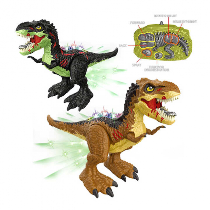 Dinozaur T-Rex cu Telecomanda - Rotire 360°, Lumini si Sunete [2]