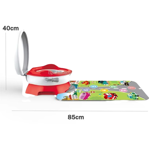 Olita Interactiva 3 in 1 cu Covoras Muzical Vehicule, Rosie [4]