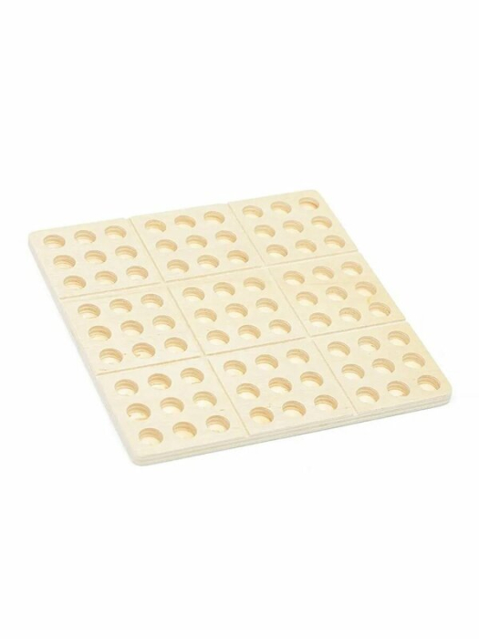 Joc Sudoku din Lemn 15x15 cm, Puzzle Logic pentru Toate Varstele [5]