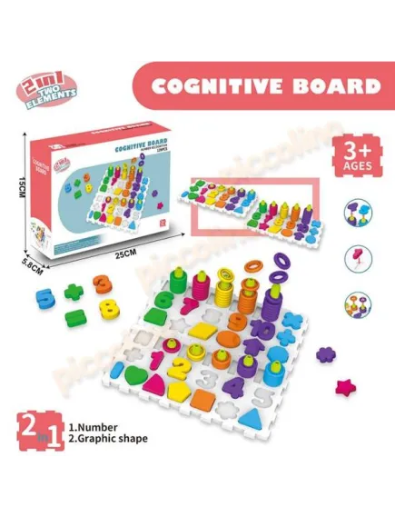 Joc Puzzle Logaritmic - Cifre si Forme Geometrice [1]