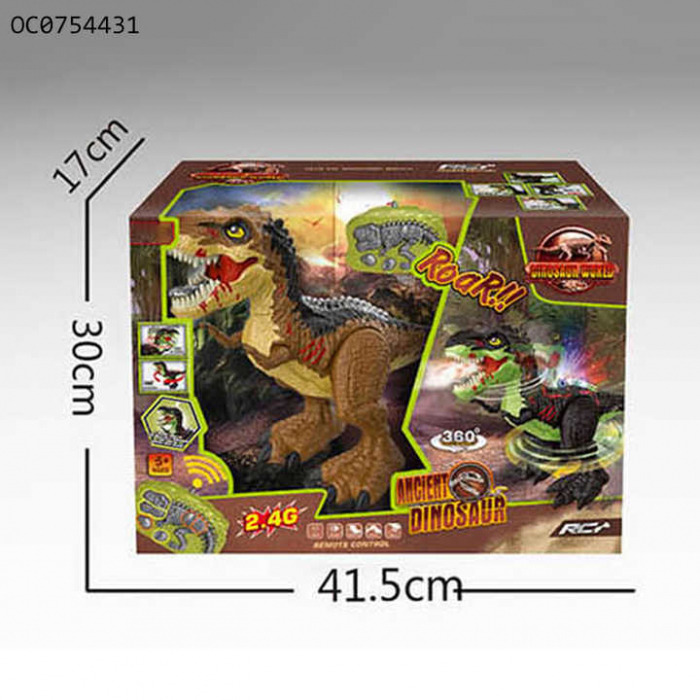 Dinozaur T-Rex cu Telecomanda - Rotire 360°, Lumini si Sunete [4]