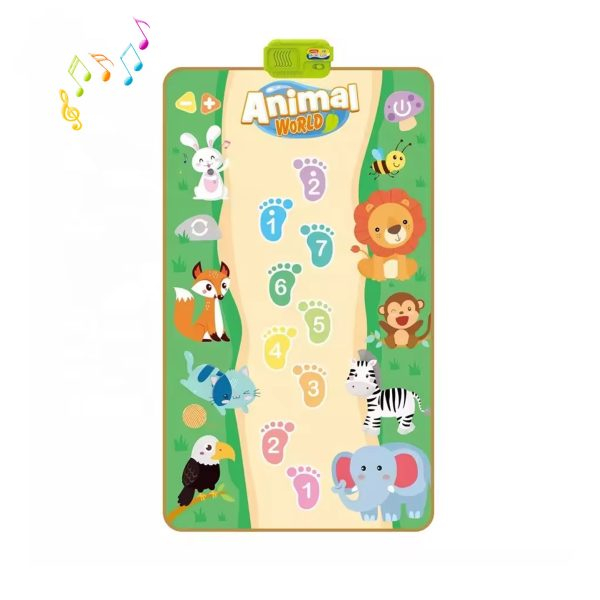 Covoras Muzical Bebe Animal World – Sunete, Note, Inregistrare 150x70cm [3]