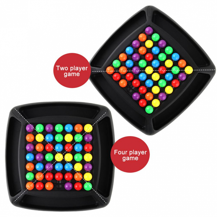 Joc de Societate Rainbow Ball Chess Game Board Asociere Culori [4]