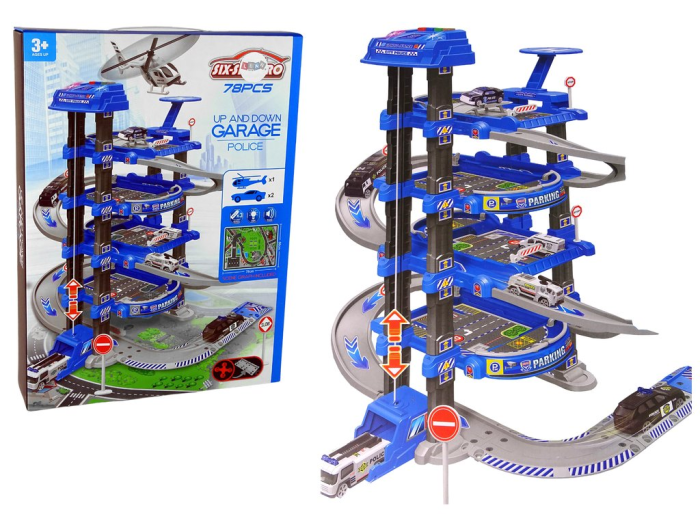 Set Parcare Masini Etajata pentru Copii – Garaj Parcare cu Covoras [4]