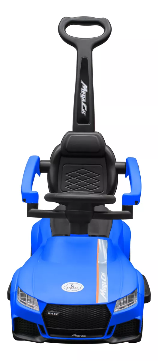 Masinuta Fara Pedale 3 in 1 cu Maner de Impins, Sunete Ride-On Albastru [5]