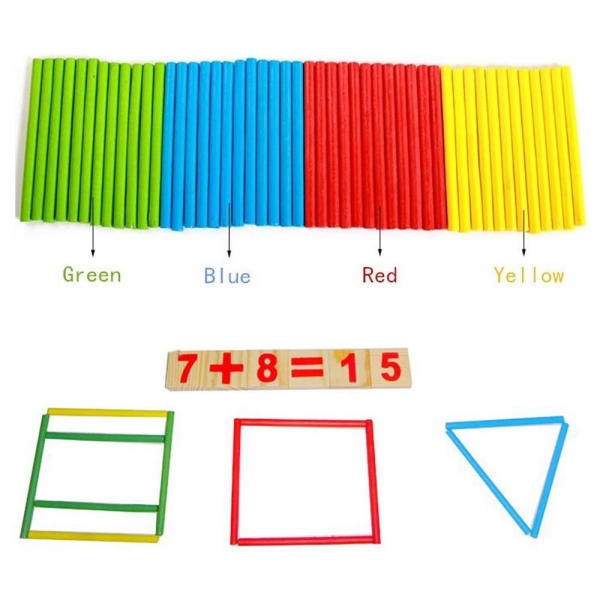 Jucarie Educationala Montessori Cuburi cu cifre Stick [2]