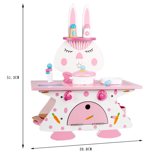 Mini Bucatarie de Lemn Pink Rabbit [4]