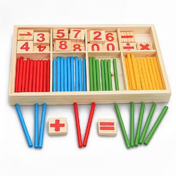Jucarie Educationala Montessori Cuburi cu cifre Stick [7]