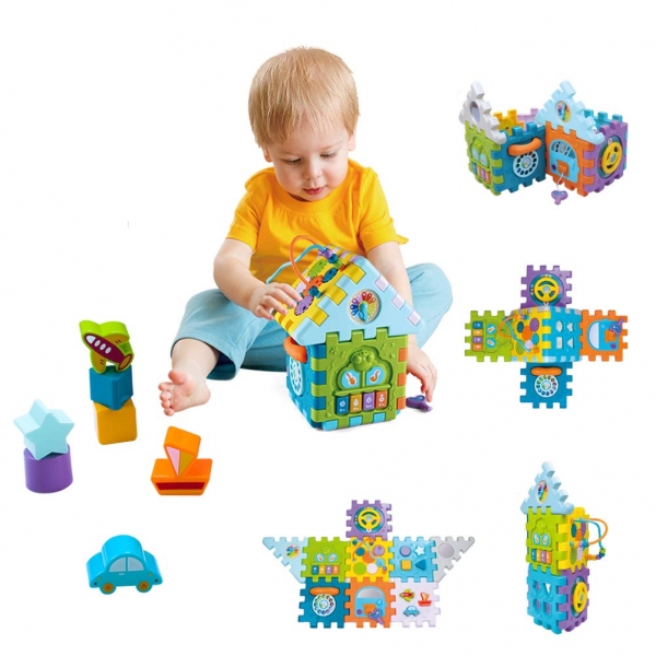 Casuta Multifunctionala Play House Activity Huanger [2]