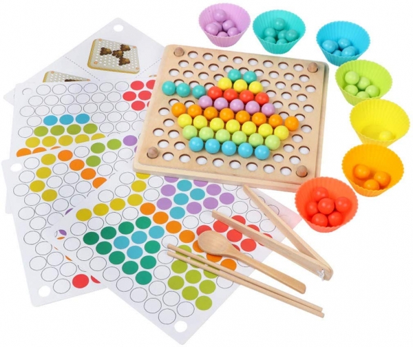 Joc Lemn Montessori Sortator Culori Joc educativ sorator culori [3]