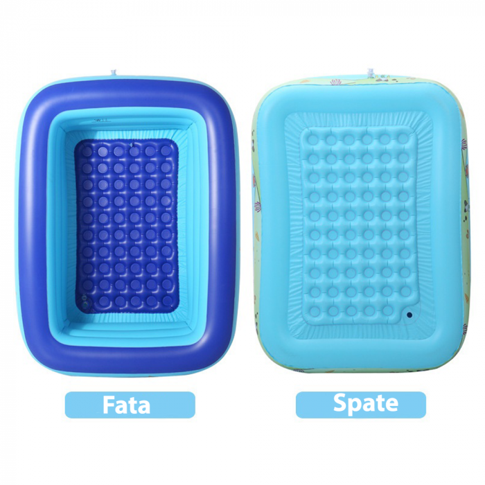 Piscina gonflabila pentru copii dreptunghiulara 130 cm [3]