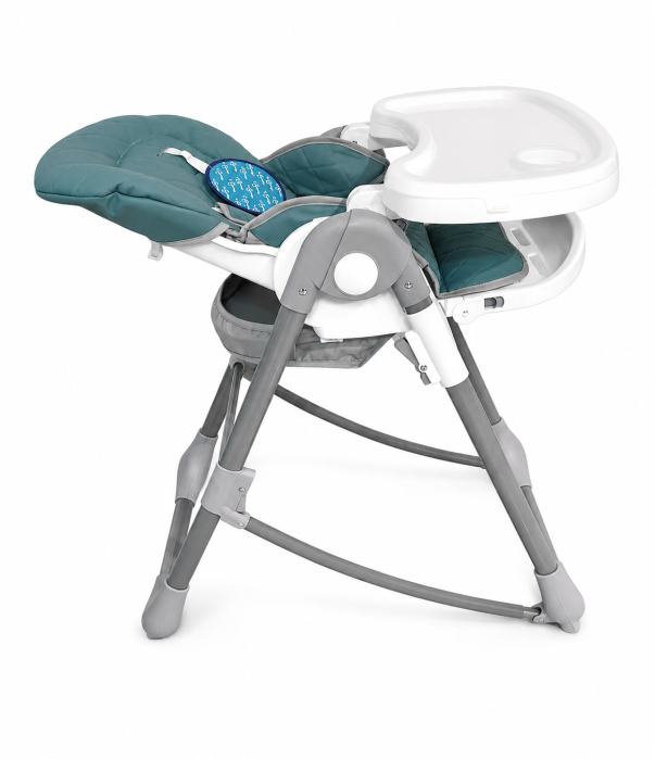 Scaun Masa  Balansoar Baby Care Albastru Teal, Ham 5 Pct, 25 kg [2]