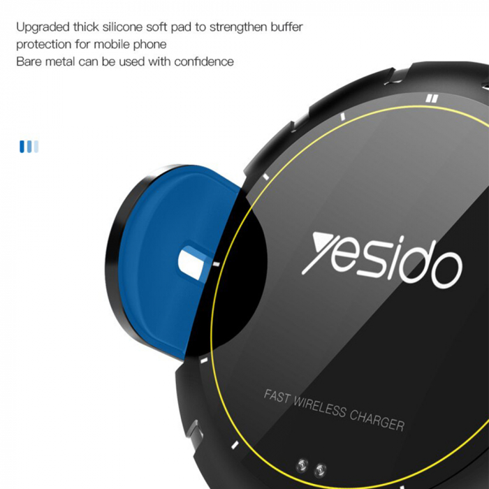Suport Telefon de Masina 2 in 1 Yesido  Wireless Charging [8]