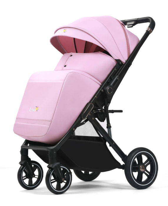Carucior Sport Q1, Roz, Maner Reversibil, Pozitie Somn [6]