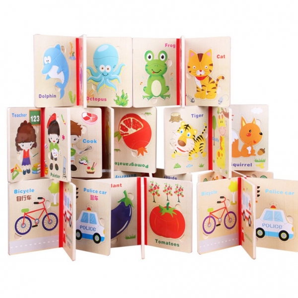 Carte Puzzle Copii din Lemn [7]