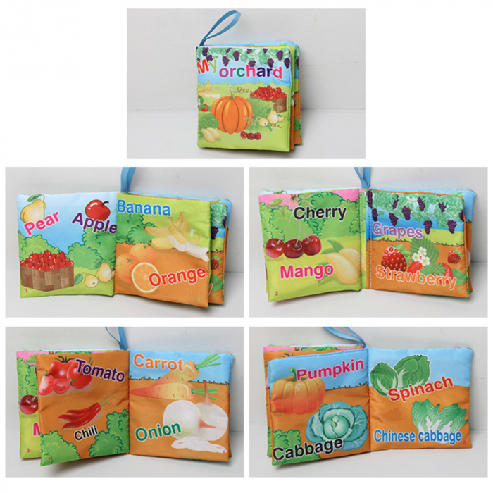 Set 3 Carti senzoriale Bebe Prima Mea Carte Bebe Material Textil [2]