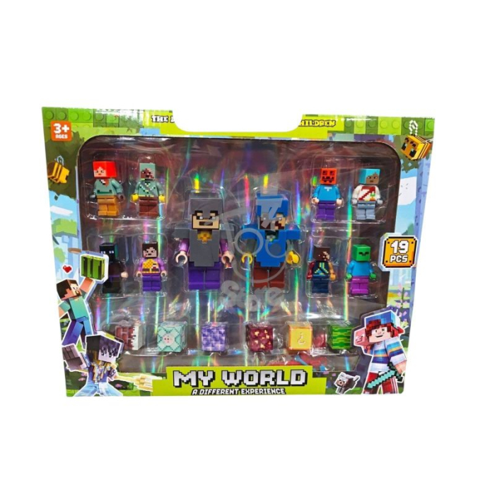 Set 19 Figurine Tip Minecraft My World [1]
