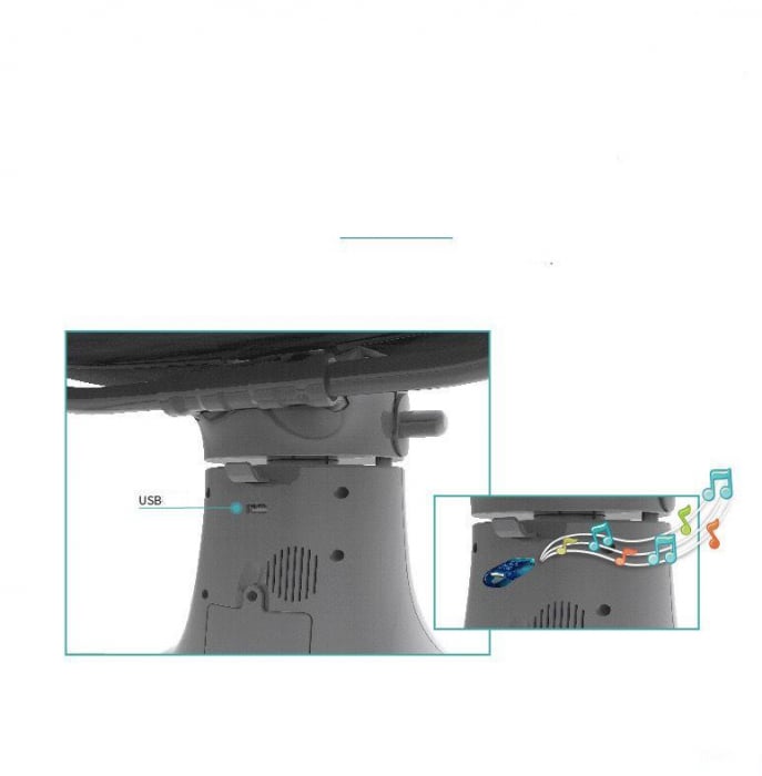 Balansoar Electric Multifuncțional 3 în 1 cu Bluetooth și Telecomandă Verde [12]