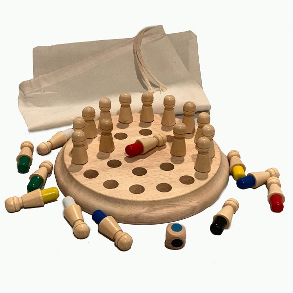 Joc din lemn Memorie CHESS -Joc din lemn cu Pioni [4]